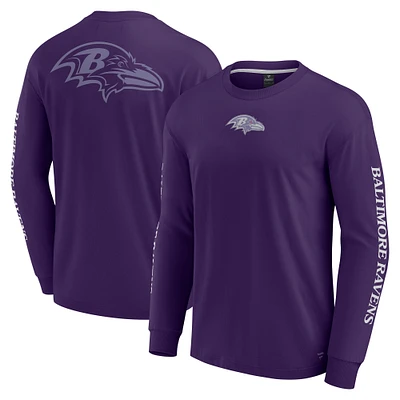 Unisex Fanatics  Purple Baltimore Ravens Elements Strive Long Sleeve T-Shirt