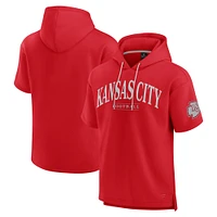 Unisex Fanatics  Red Kansas City Chiefs Elements Ready Short Sleeve Pullover Hoodie