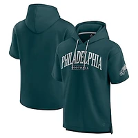 Unisex Fanatics  Green Philadelphia Eagles Elements Ready Short Sleeve Pullover Hoodie