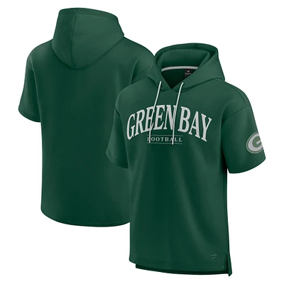 Unisex Fanatics  Green Bay Packers Elements Ready Short Sleeve Pullover Hoodie