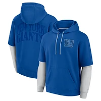 Unisex Fanatics  Royal New York Giants Sleek Elements Pullover Hoodie