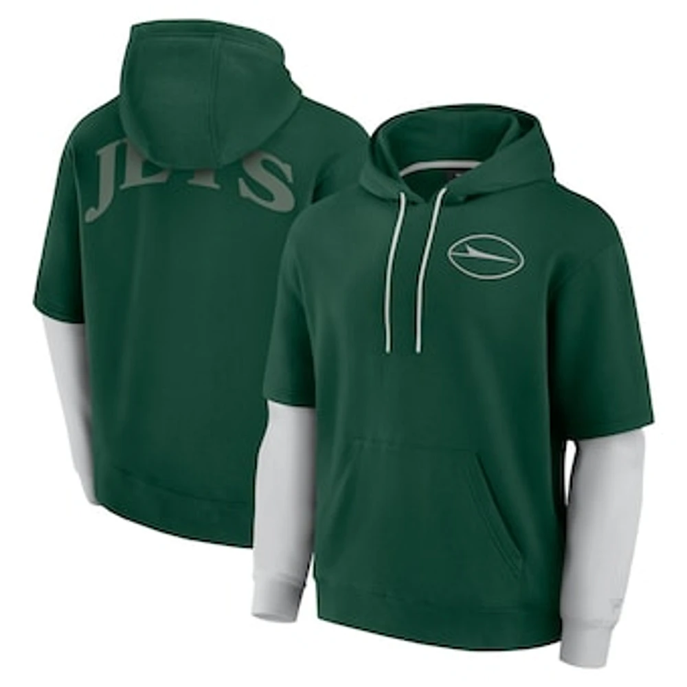 Unisex Fanatics  Green New York Jets Sleek Elements Pullover Hoodie