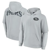 Unisex Fanatics  Gray San Francisco 49ers Sleek Elements Pullover Hoodie