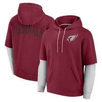 Unisex Fanatics  Cardinal Arizona Cardinals Sleek Elements Pullover Hoodie