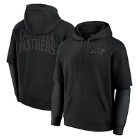 Unisex Fanatics  Black Carolina Panthers Sleek Elements Pullover Hoodie