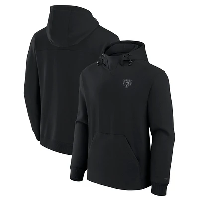 Unisex Fanatics Black Chicago Bears Front Office Tonal Tri-Blend Pullover Hoodie