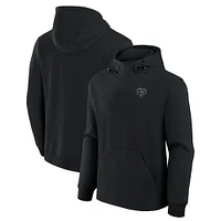 Unisex Fanatics Black Chicago Bears Front Office Tonal Tri-Blend Pullover Hoodie