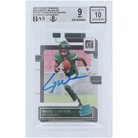 Garrett Wilson New York Jets Autographed 2022 Panini Clearly Donruss Rated Rookie #56 Beckett Fanatics Witnessed Authenticated / Rookie Card