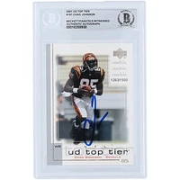 Chad Johnson Cincinnati Bengals Autographed 2001 Upper Deck Top Tier #197 #1263/1500 Beckett Fanatics Witnessed Authenticated Rookie Card