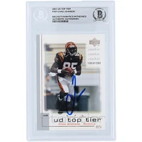 Chad Johnson Cincinnati Bengals Autographed 2001 Upper Deck Top Tier #197 #1263/1500 Beckett Fanatics Witnessed Authenticated Rookie Card
