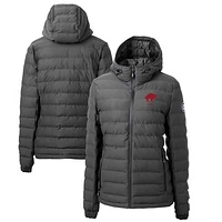 Women's Cutter & Buck  Gray Buffalo Bills Throwback Logo Mission Ridge Repreve Eco Insulated Full-Zip Puffer Jacket
