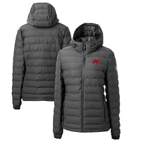 Women's Cutter & Buck  Gray Buffalo Bills Throwback Logo Mission Ridge Repreve Eco Insulated Full-Zip Puffer Jacket