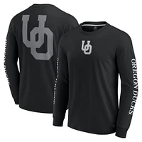 Men's Fanatics Black Oregon Ducks Strive Long Sleeve T-Shirt