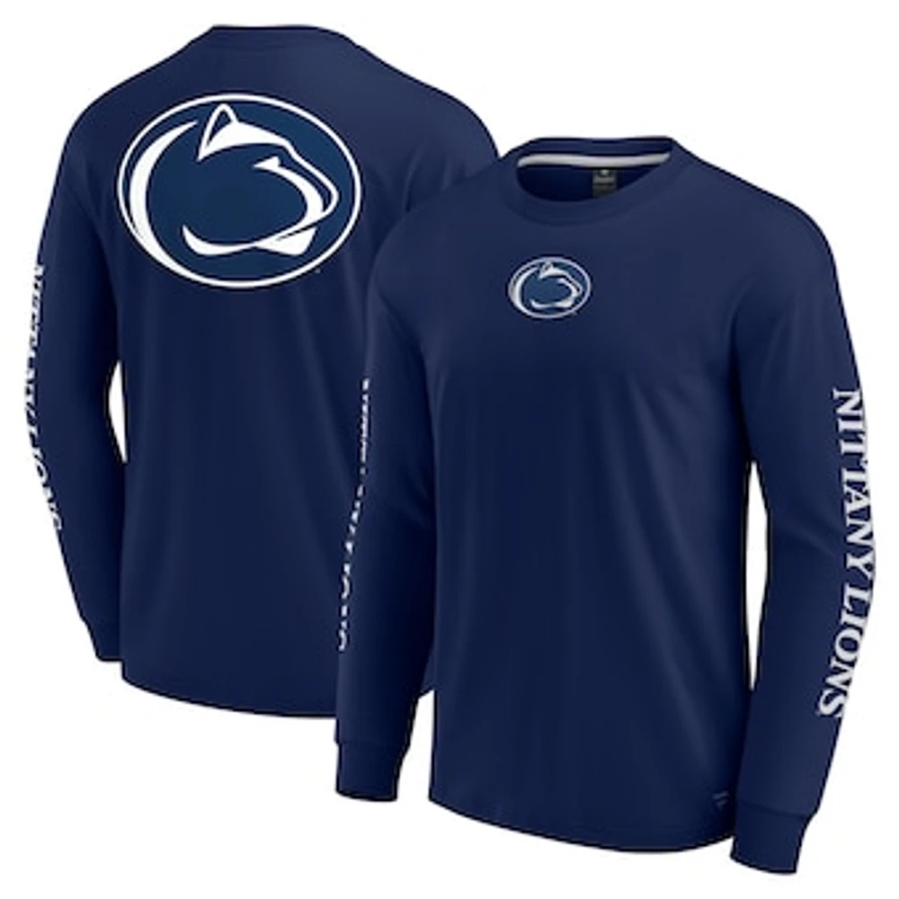 Men's Fanatics Navy Penn State Nittany Lions Strive Long Sleeve T-Shirt