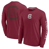 Men's Fanatics Garnet South Carolina Gamecocks Strive Long Sleeve T-Shirt