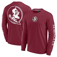 Men's Fanatics Garnet Florida State Seminoles Strive Long Sleeve T-Shirt