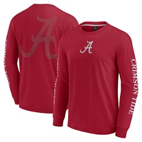 Men's Fanatics Crimson Alabama Crimson Tide Strive Long Sleeve T-Shirt