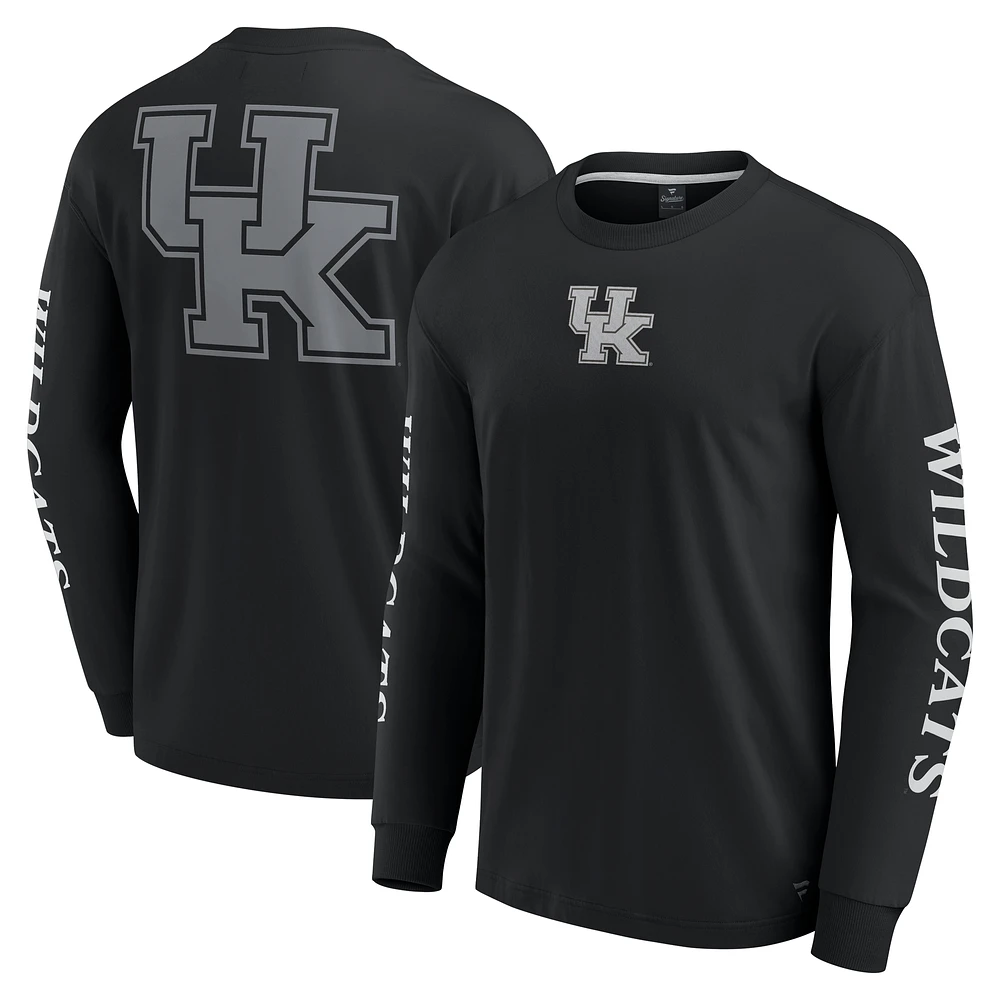 Men's Fanatics Black Kentucky Wildcats Strive Long Sleeve T-Shirt