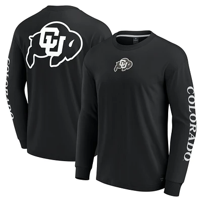 Men's Fanatics Black Colorado Buffaloes Strive Long Sleeve T-Shirt