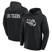 Men's Fanatics Black LSU Tigers Blaze Tri-Blend Pullover Hoodie