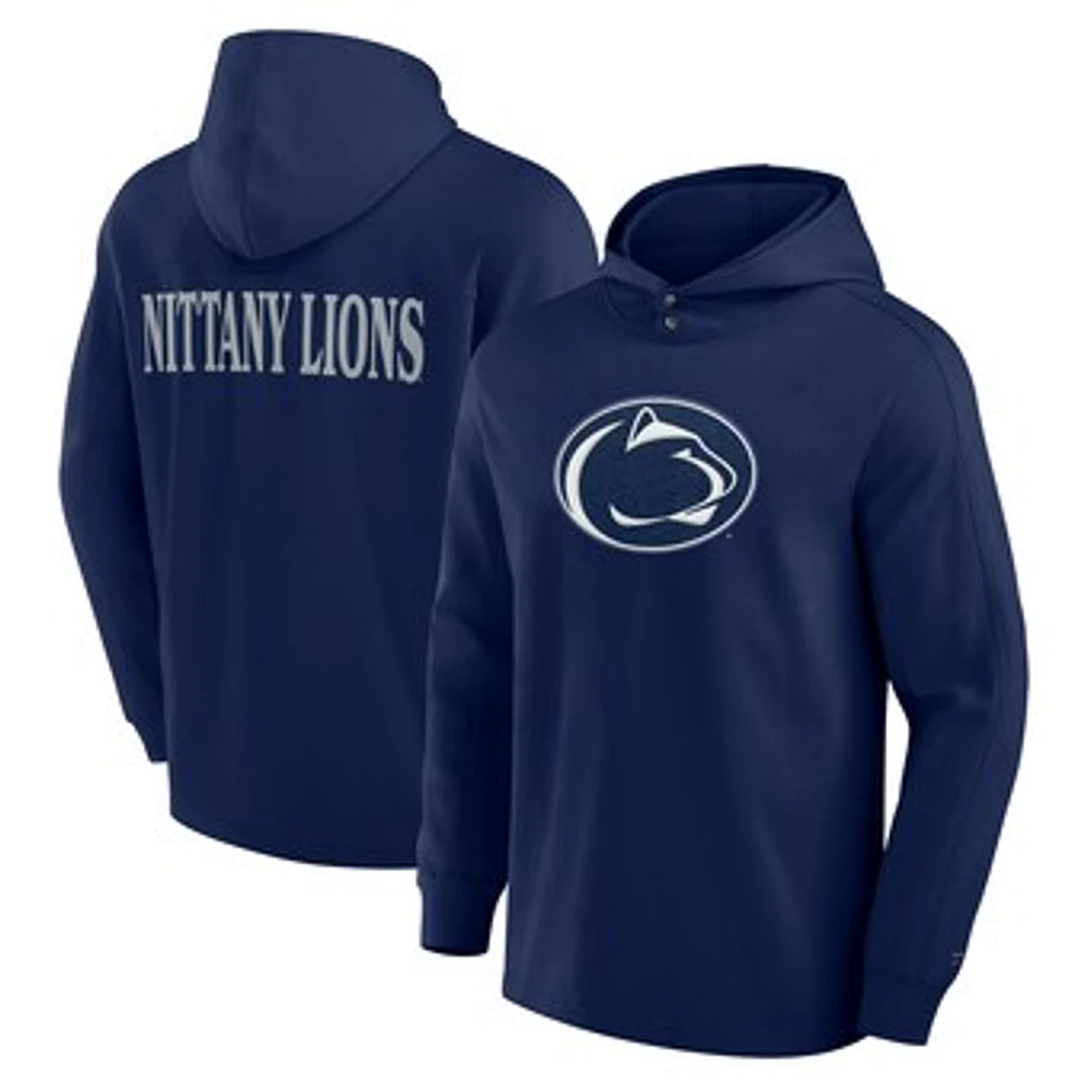 Men's Fanatics Navy Penn State Nittany Lions Blaze Tri-Blend Pullover Hoodie