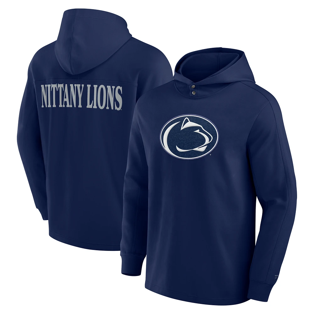 Men's Fanatics Navy Penn State Nittany Lions Blaze Tri-Blend Pullover Hoodie