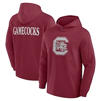 Men's Fanatics Garnet South Carolina Gamecocks Blaze Tri-Blend Pullover Hoodie