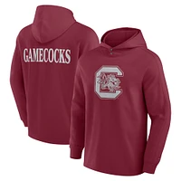 Men's Fanatics Garnet South Carolina Gamecocks Blaze Tri-Blend Pullover Hoodie