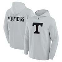 Men's Fanatics Gray Tennessee Volunteers Blaze Tri-Blend Pullover Hoodie