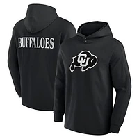 Men's Fanatics Black Colorado Buffaloes Blaze Tri-Blend Pullover Hoodie