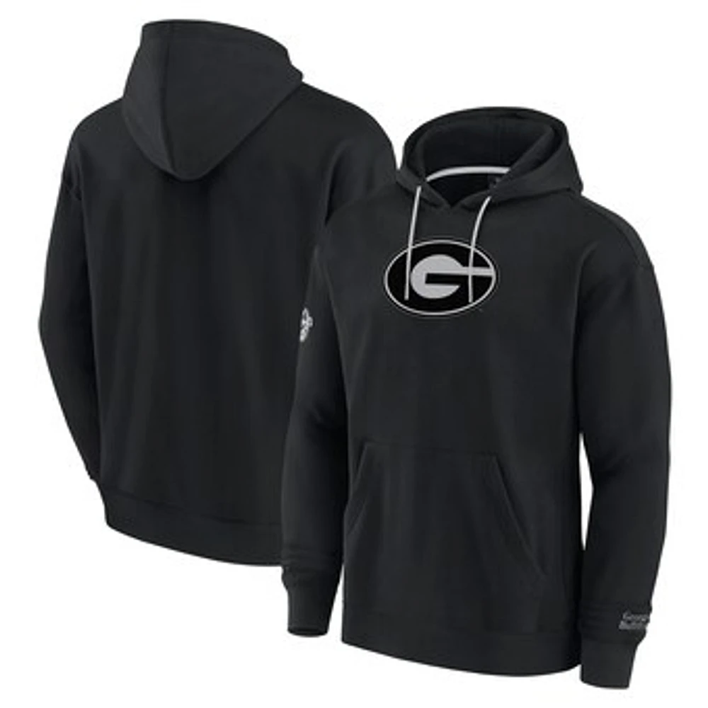 Men's Fanatics Black Georgia Bulldogs Pace Pullover Hoodie