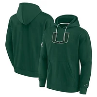 Men's Fanatics Green Miami Hurricanes Pace Pullover Hoodie