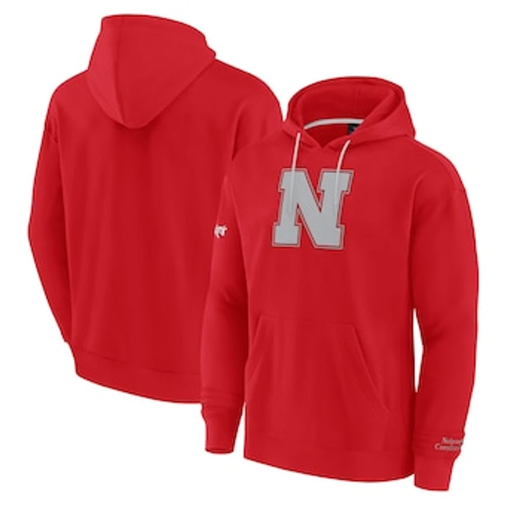 Men's Fanatics Scarlet Nebraska Huskers Pace Pullover Hoodie