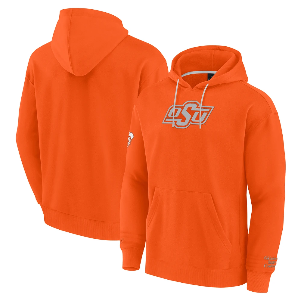 Men's Fanatics Orange Oklahoma State Cowboys Pace Pullover Hoodie