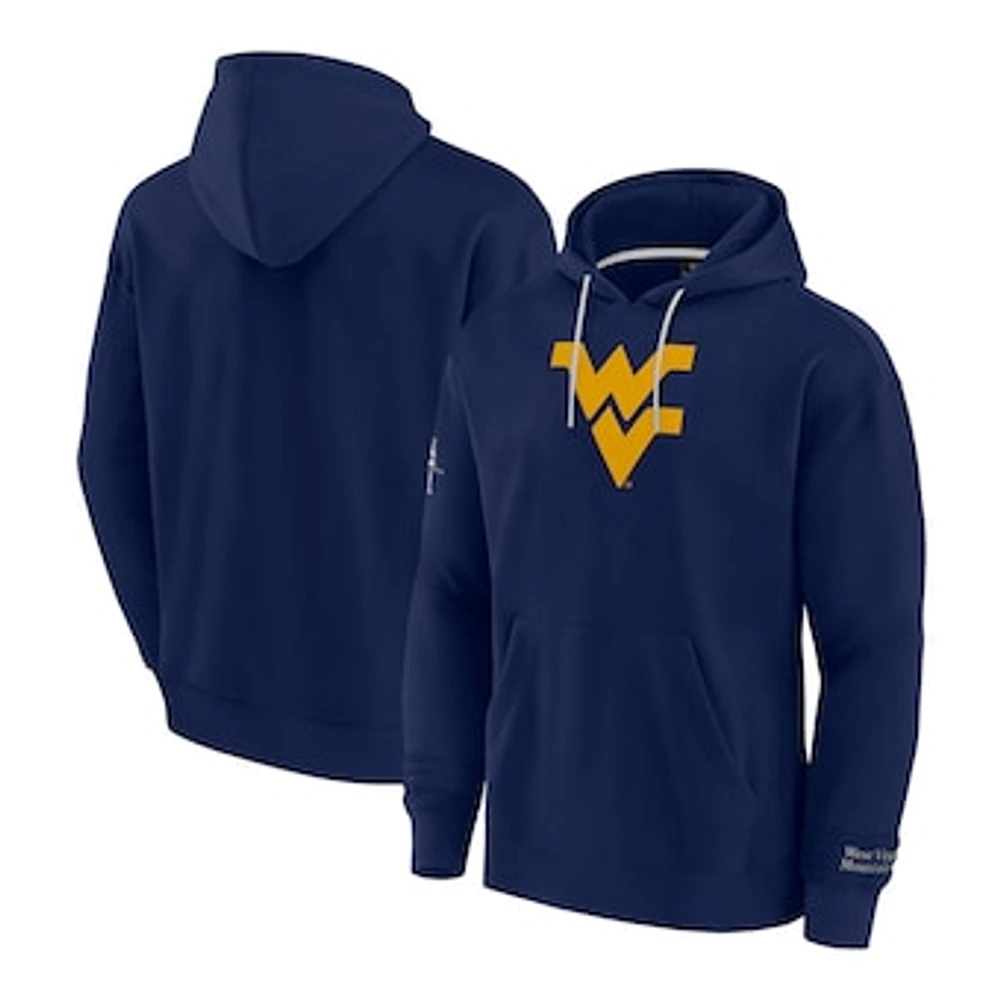 Men's Fanatics Navy West Virginia Mountaineers Pace Pullover Hoodie