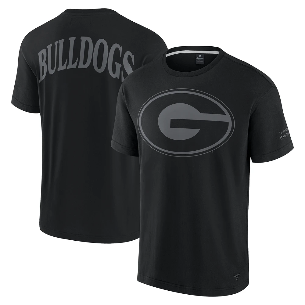 Men's Fanatics Black Georgia Bulldogs Iconic T-Shirt