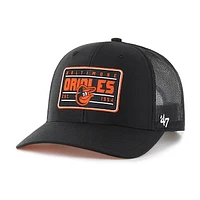 Men's '47 Black Baltimore Orioles Hardline Trucker Adjustable Hat