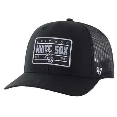 Men's '47 Black Chicago White Sox Hardline Trucker Adjustable Hat