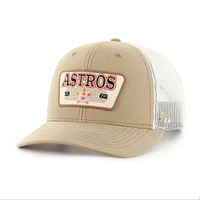 Men's '47 Khaki Houston Astros Ridgewood Trucker Adjustable Hats