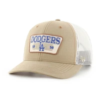 Men's '47 Khaki Los Angeles Dodgers Ridgewood Trucker Adjustable Hats