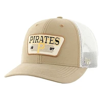 Men's '47 Khaki Pittsburgh Pirates Ridgewood Trucker Adjustable Hats