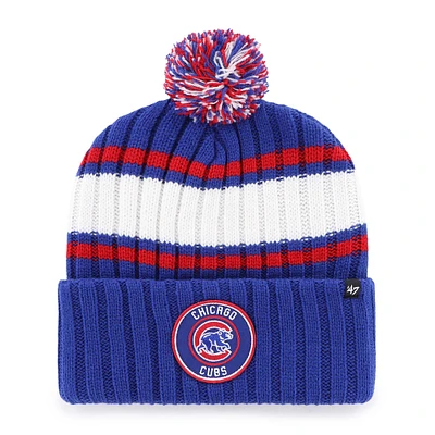 Men's '47  Royal Chicago Cubs Plateau Cuffed Knit Hat with Pom