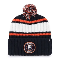 Men's '47  Navy Detroit Tigers Plateau Cuffed Knit Hat with Pom