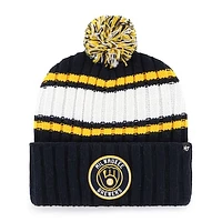 Men's '47  Navy Milwaukee Brewers Plateau Cuffed Knit Hat with Pom