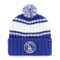 Men's '47  Royal Los Angeles Dodgers Plateau Cuffed Knit Hat with Pom