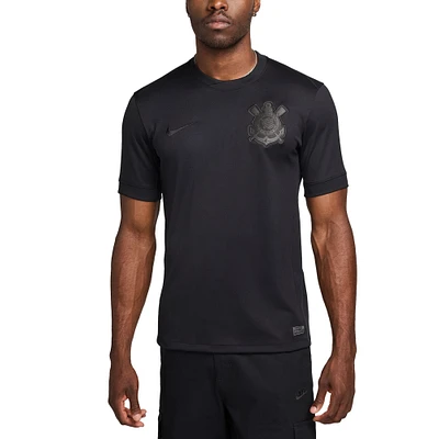 Men's Nike Black Corinthians 2024/25 Away Replica Jersey