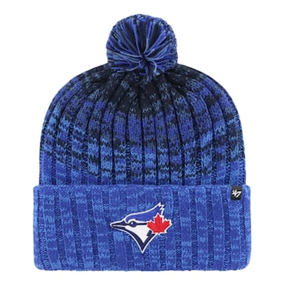 Men's '47  Royal Toronto Blue Jays Cascade Cuffed Knit Hat with Pom