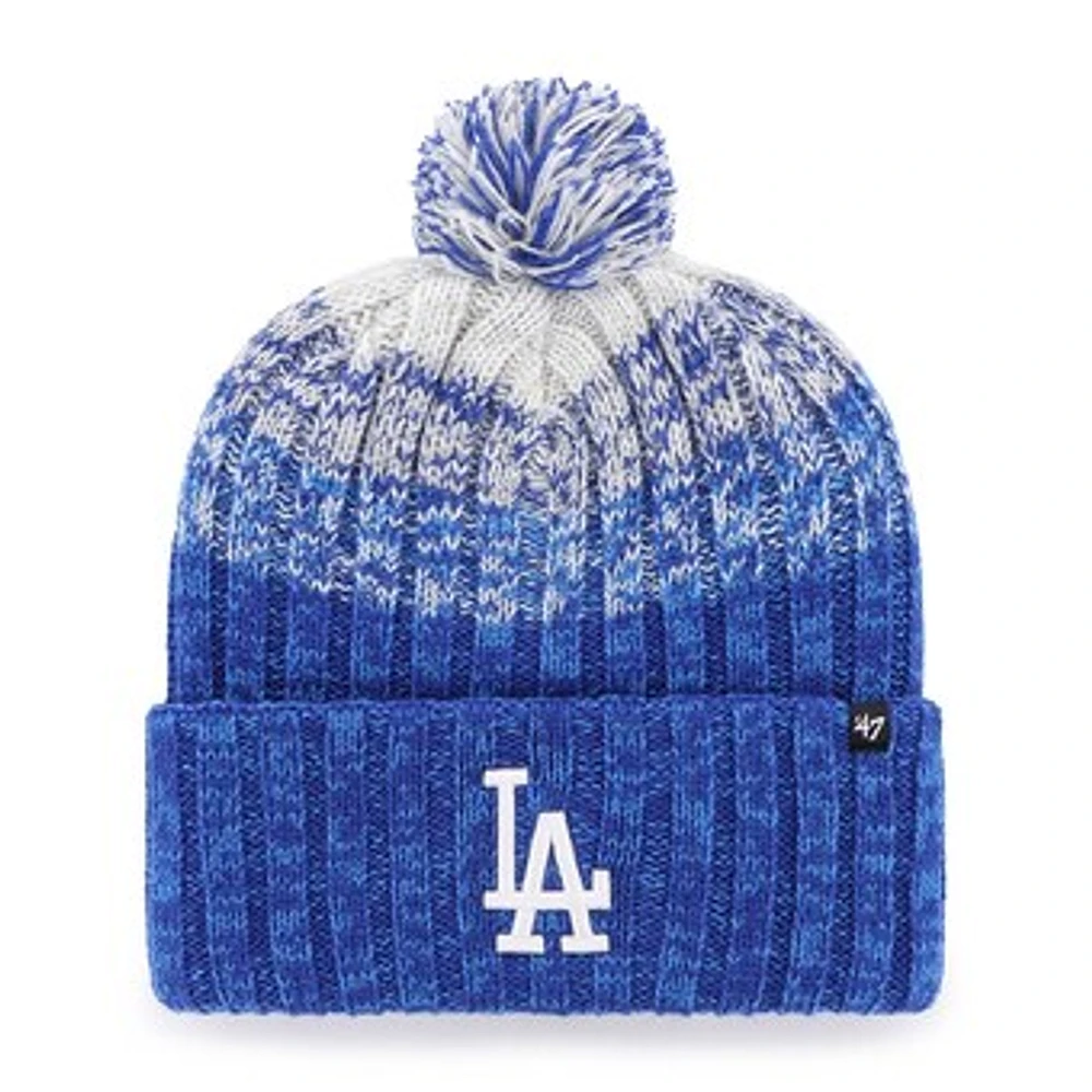 Men's '47  Royal Los Angeles Dodgers Cascade Cuffed Knit Hat with Pom