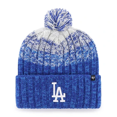 Men's '47  Royal Los Angeles Dodgers Cascade Cuffed Knit Hat with Pom