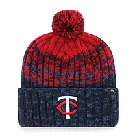 Men's '47  Navy Minnesota Twins Cascade Cuffed Knit Hat with Pom